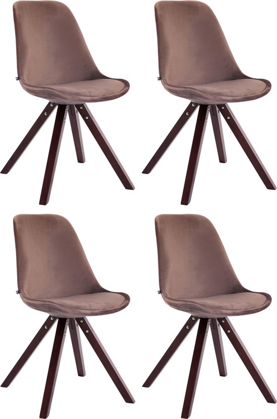 Tempur Dual feet, standard bed legs for freestanding Flex system frame, plastic, cappuccino brown, 29 cm
