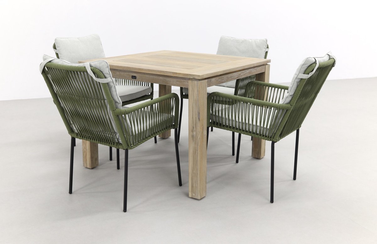 Teresa green/Rome grey 100 cm. - tuinset 5-delig