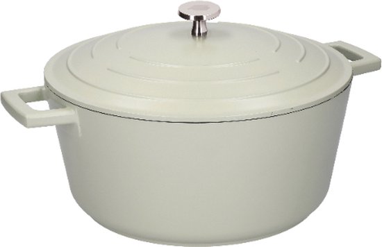 MasterClass ondiepe braadpan met deksel, braadpan voor op het fornuis, in de oven en op tafel, ultralicht, optimale warmtegeleiding, 4 liter, rood