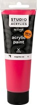 Acrylverf - Rood Magenta Red (#13) - Semi Dekkend - Creall Studio - 120ml - 1 fles