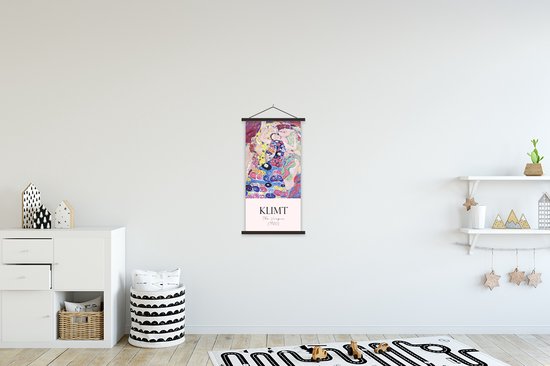 Affiche scolaire - Peinture - Art Nouveau - Gustav Klimt - 40x80 cm - Lattes noires