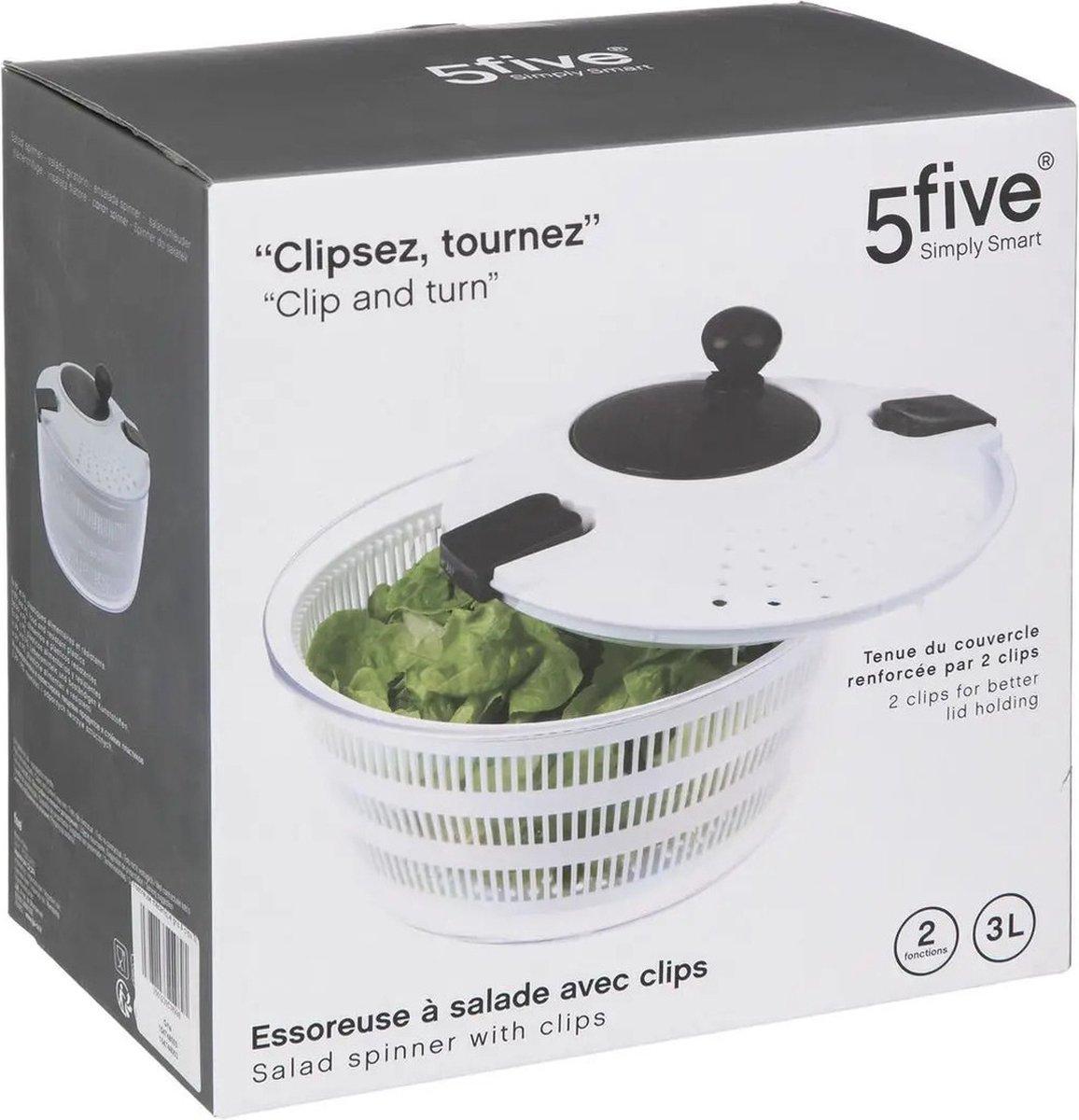 Slacentrifuge / slazwierder / sladroger 3 liter Salade spinner