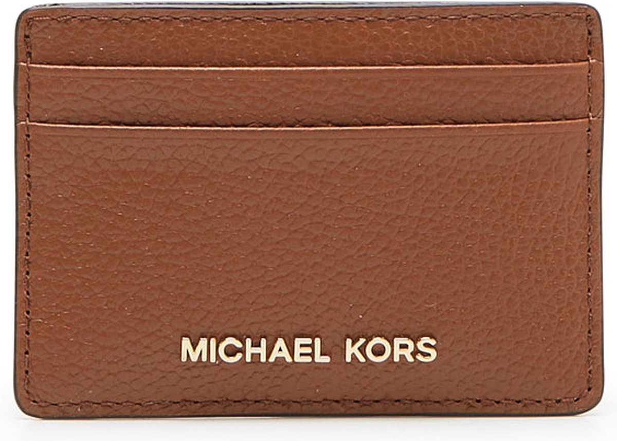 Michael Kors Jet Set Bruine Leren Ritsportemonnee