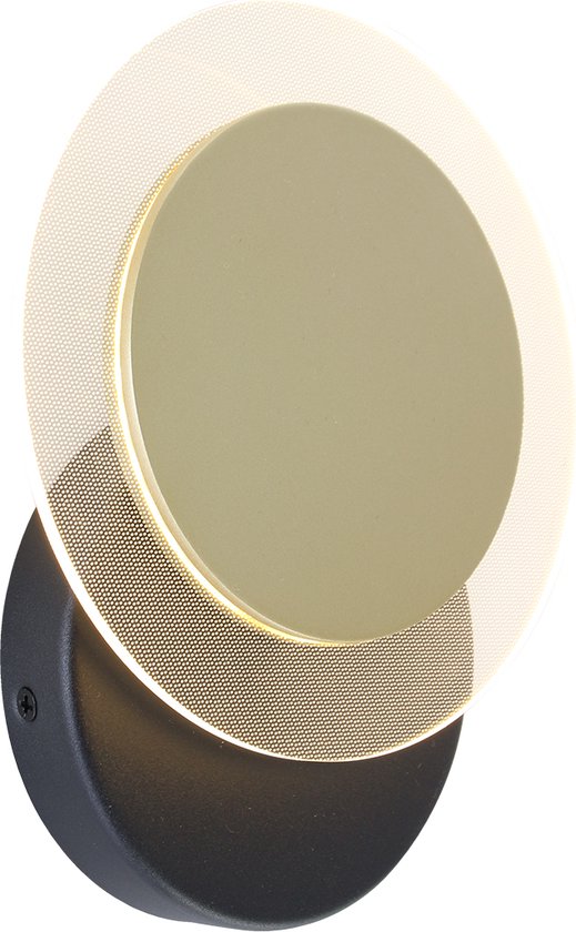 Yafido Wandlamp Binnen LED 13W wandverlichting ronde Wandspot warm wit