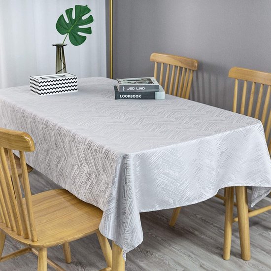 EHouseHome Rond tafelkleed, voor buiten en binnen, 152,4 cm, met parasolgat en rits, waterdichte terrastafelkleden met rits, voor lente/zomer, voor ronde tafels/barbecues/picknick in de achtertuin