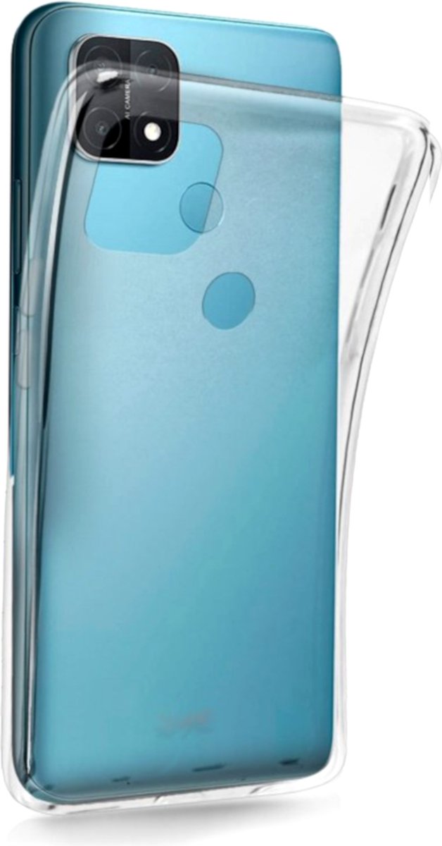 Shock Proof Case - Telefoonhoesje - Doorzichtig Hoesje voor Oppo A15 - Transparant Wit