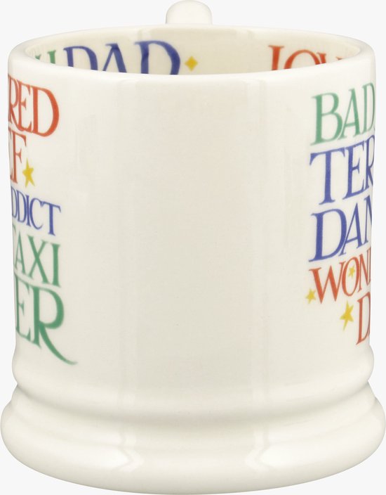 Emma Bridgewater Mug 1/2 Pint Rainbow Wonderful Dad Boxed