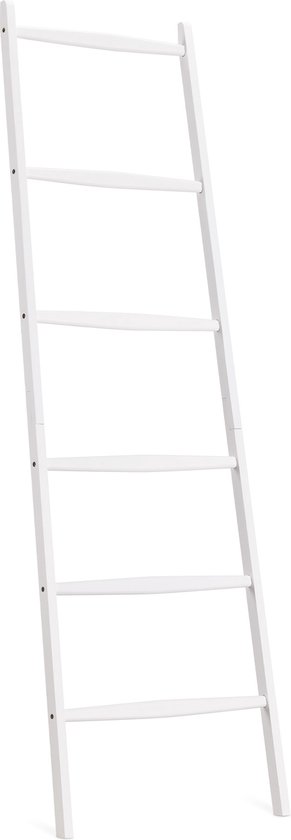 Foto: Navaris multifunctionele bamboe handdoeken ladder 6 treden voor baddoeken kleding beddengoed voor slaapkamer badkamer handdoek standaard