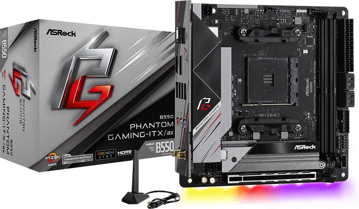 Asrock B550 Phantom Gaming-ITX/ax - Moederbord