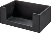 The Home Edit boîtes de rangement noires en bois (Opbergbox E) - Collection Onyx en bois - Zwart - Empilable & Durable