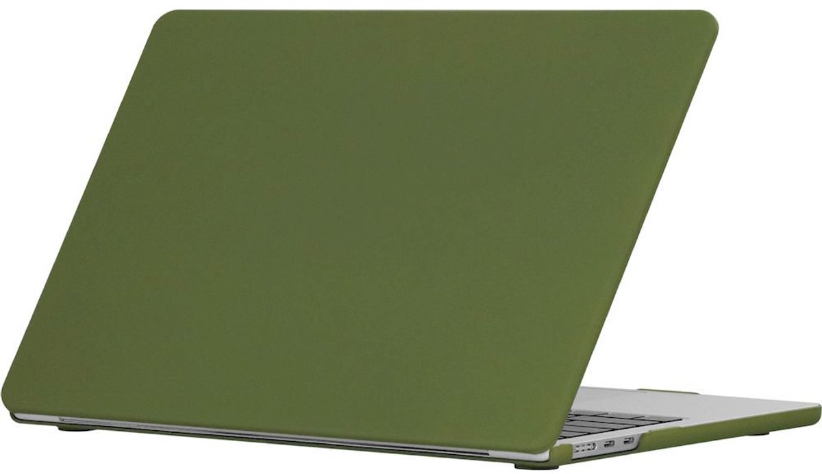Mobigear Laptophoes geschikt voor Apple MacBook Air 13 Inch (2022-2025) Hoes Hardshell Laptopcover MacBook Case | Mobigear Cream Matte - Groen - Model A2681 / A3113 / A3240