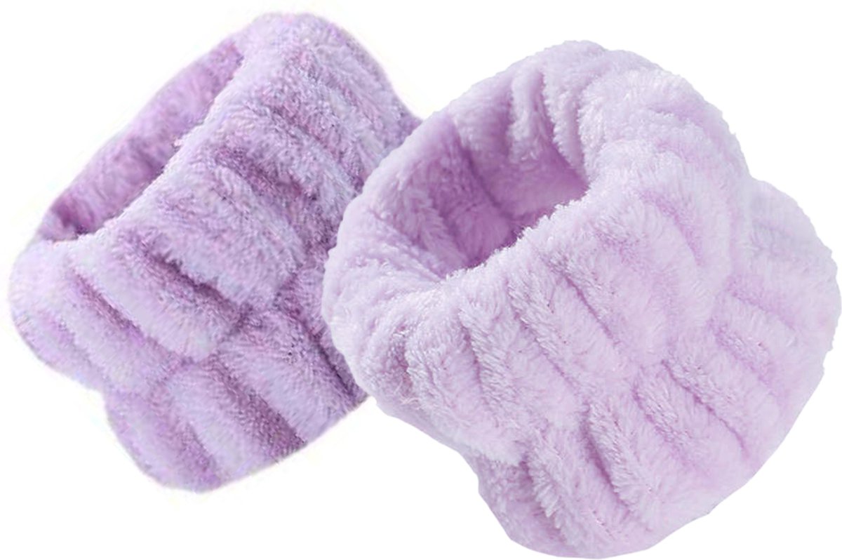 Abeillo 4 Stuks Wasband - Gezichtswassen Polsband Spa Pols Handdoek Wasband, Vrouwen Gezichtswas Polsband Houdt Vloeistoffen Weg van het Uiterlijk op