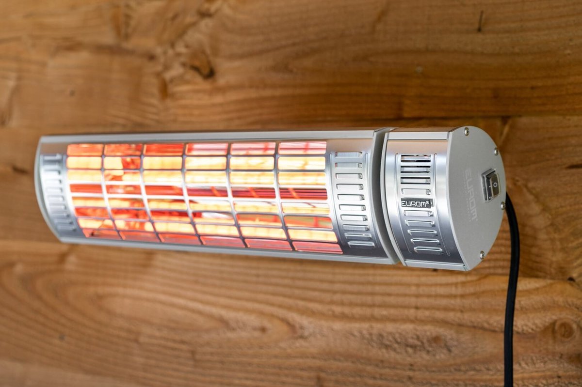 Eurom Elektrische Kachel - 1300 Watt - Voor Binnen en Buiten - Infrarood Kachel - Terrasverwarmer – foto 4
