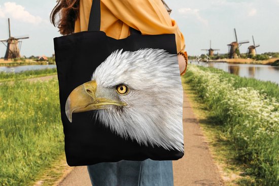 Sac Bandoulière - Sac De Plage - Shopper Aigle - Vogel - Bec - Yeux - 40x40 cm - Sac Coton