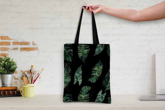 Sac Bandoulière - Sac De Plage - Motifs Shopper - Plantes - Feuilles - 40x50 cm - Sac Coton