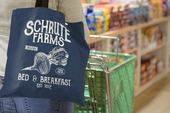 Sac bandoulière - Sac de plage - Shopper Betterave - Rétro - Lettres - 40x40 cm - Sac en coton