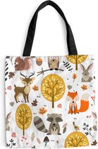 Sac à Bandoulière - Sac de Plage - Design Shopper - Animaux - Forêt - 45x45 cm - Sac en Coton