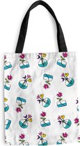 Sac Bandoulière - Sac Plage - Shopper Fleurs - Motifs - Printemps - 40x50 cm - Sac Coton