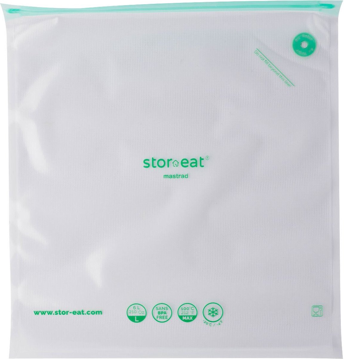 VacuĂĽmzakken, Set van 10 Stuks, L, 6 L - Mastrad | Stor'eat