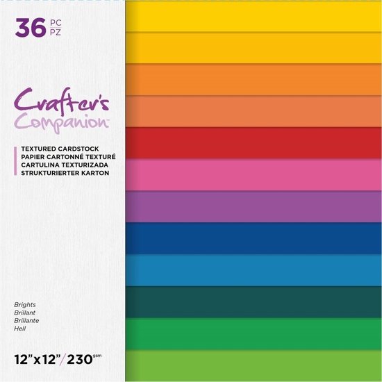 Foto: Cc textured cardstock paperpad 30x30 cm brights