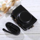 Full Body Camera PU lederen tas met riem voor Canon PowerShot SX730 HS / SX720 HS (zwart)