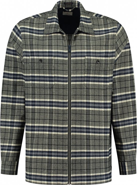 Dstrezzed - Surchemise Check Olive - Taille L - Coupe regular