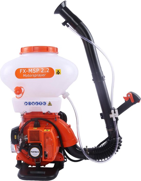 FUXTEC sproeier benzine - motor rugspuit - met 2,95 pk en 26 liter inhoud -  FX-MSP2.2 | bol.com
