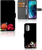 GSM Hoesje Motorola Moto G51 5G Bookcover Ontwerpen Voetbal, Tennis, Boxing… Sports