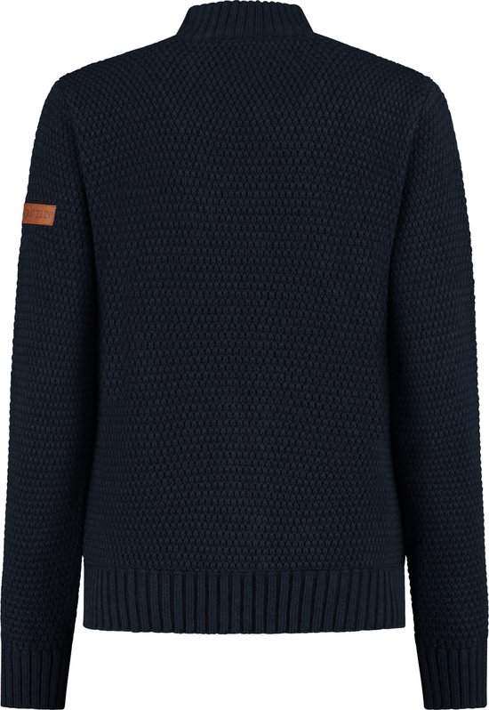 heine Lang gebreid vest in chocolade | heine