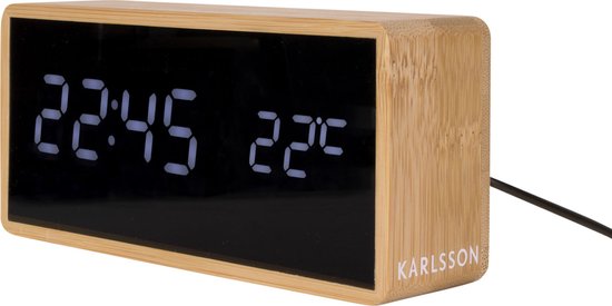 Alarm clock Tube bamboo