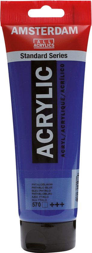 Peinture acrylique standard d'Amsterdam 120ml 570 Bleu Phtalo