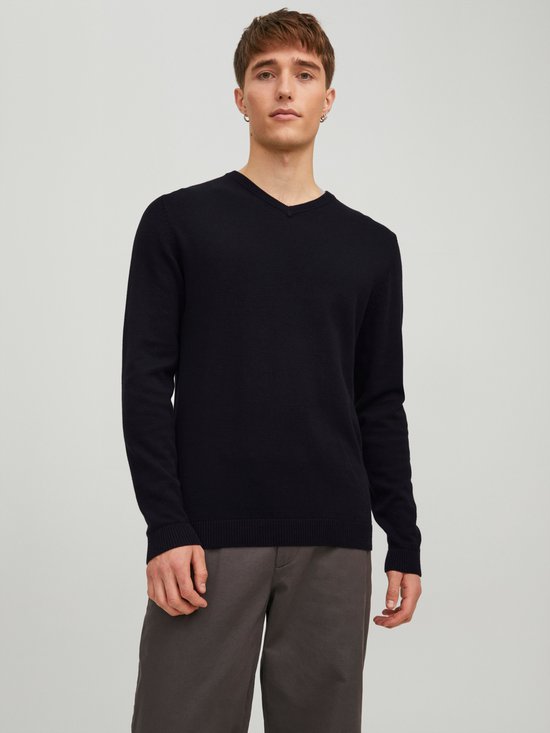 JACK&JONES Essentials JJEBASIC Gebreide V-hals Trui Regular Fit