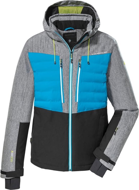 ski-jas - Ski jas heren 38710 - zwart/blauw/grijs gemeleerd - maat 3XL | bol.com