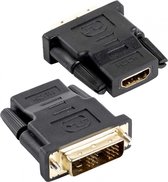Techly DVI-D - HDMI M/F Zwart