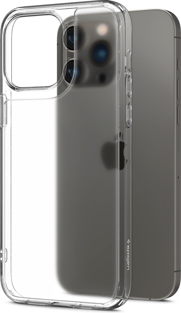 Spigen Quartz Hybrid Hoesje Geschikt voor Apple iPhone 14 Pro Matte Transparant