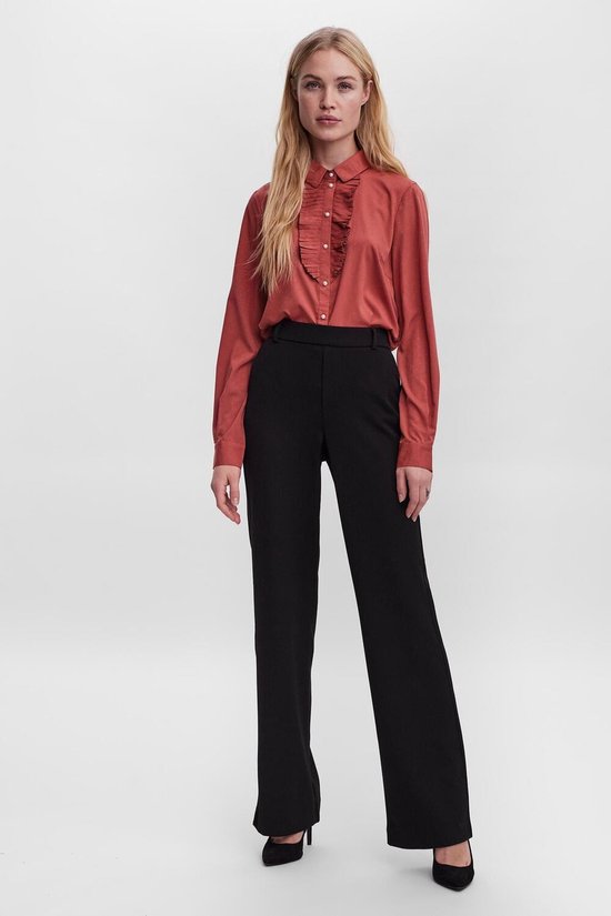 VERO MODA VMMAYA MR STRAIGHT SOLID PANT NOOS Pantalon Femme - Taille XS X L34