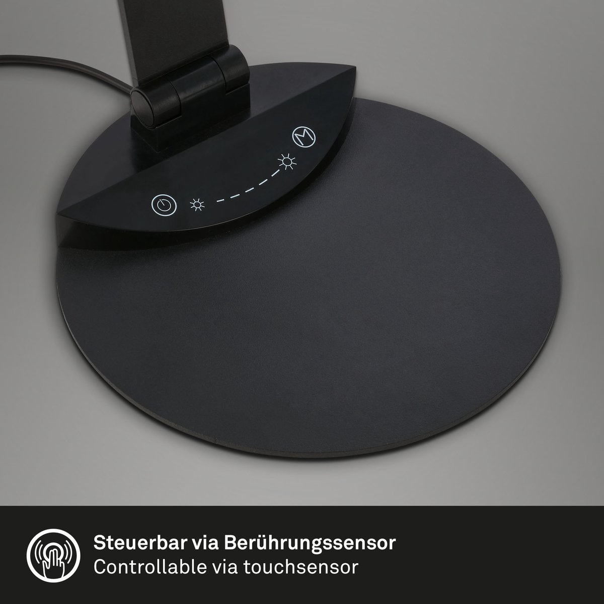 BRILONER - LED tafellamp verstelbaar draaibaar bureaulamp touch kleurtemperatuur instelbaar dimbaar 6W zwart thumbnail 3