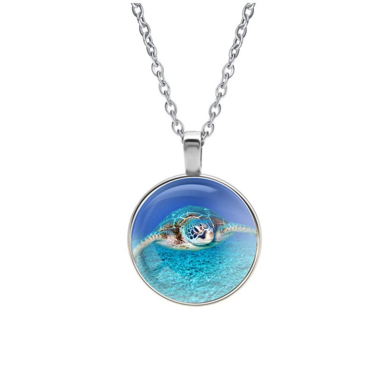 Ketting Glas - Schildpad