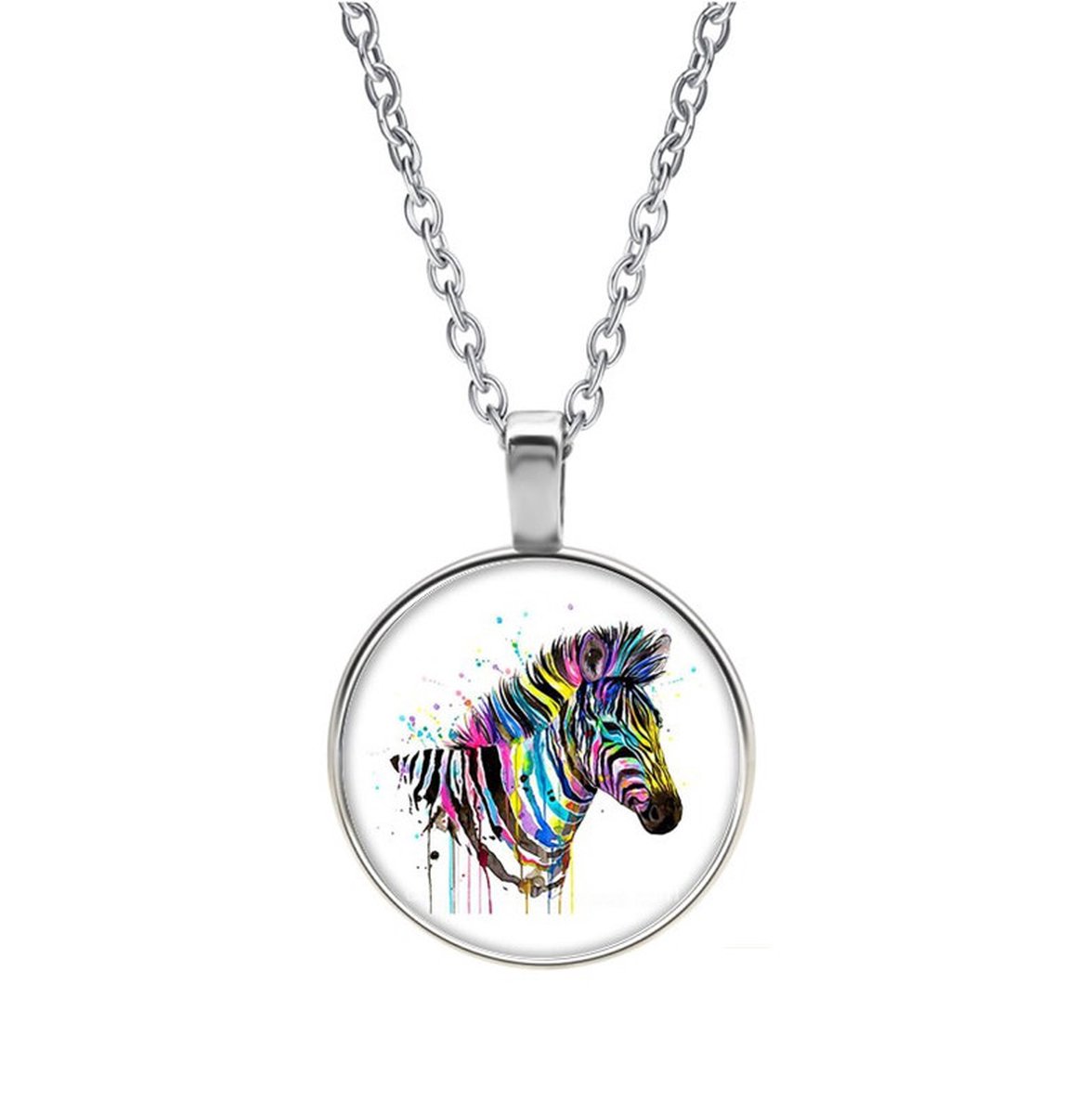 Ketting Glas - Zebra