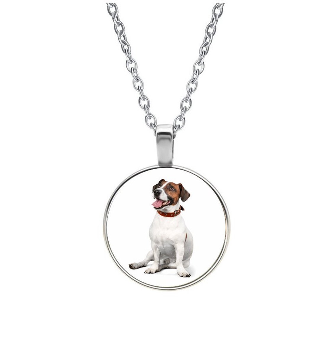 Ketting Glas - Jack Russel