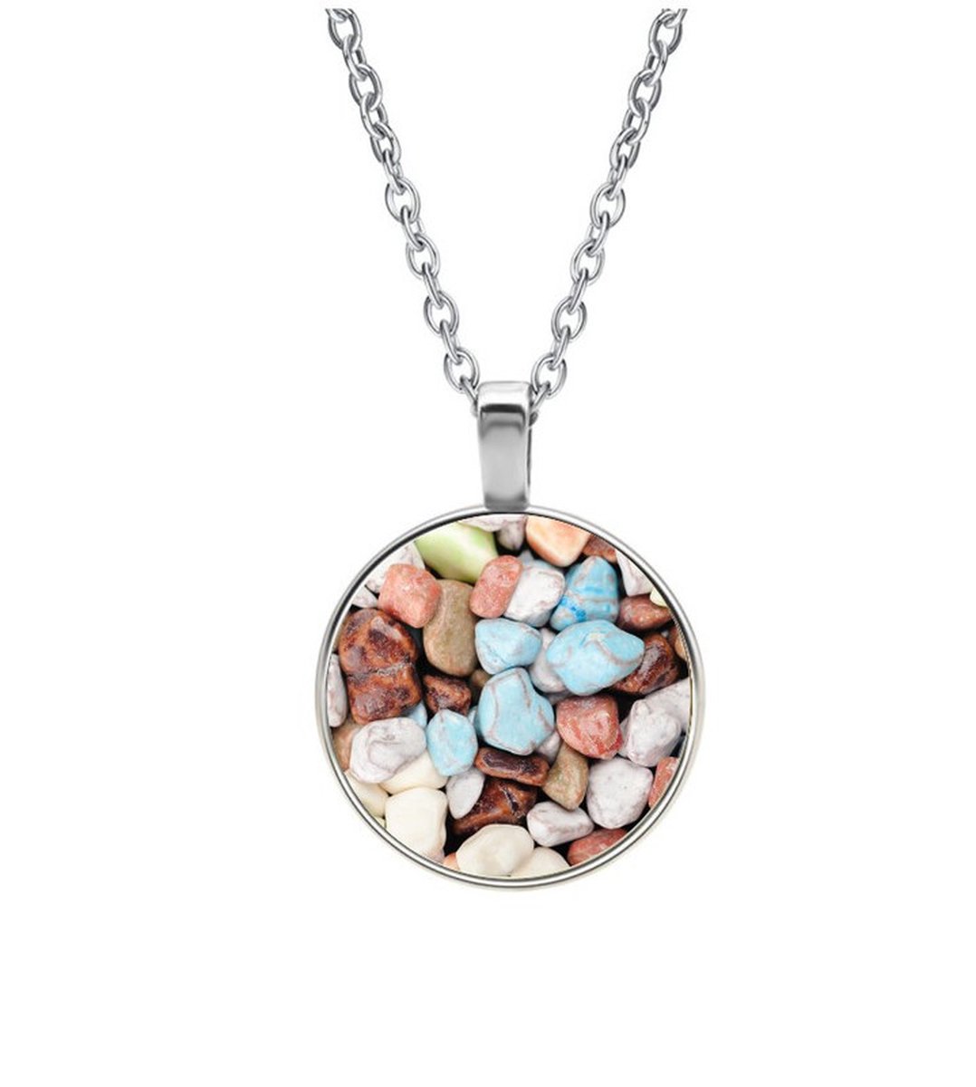 Ketting Glas - Stenen