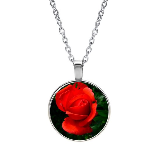 Collier Verre - Rose