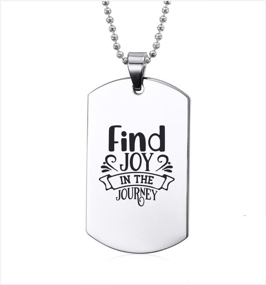 Ketting RVS - Find Joy