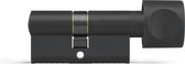 DOM Zwarte knopcilinder Plura 30/30mm - SKG 2 sterren - 1 losse knopcilinder