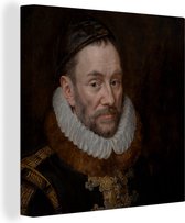 Canvas schilderij - Willem I, prins van Oranje - Schilderij - Oude meesters - Kunst - 50x50 cm - Kamer decoratie - Slaapkamer