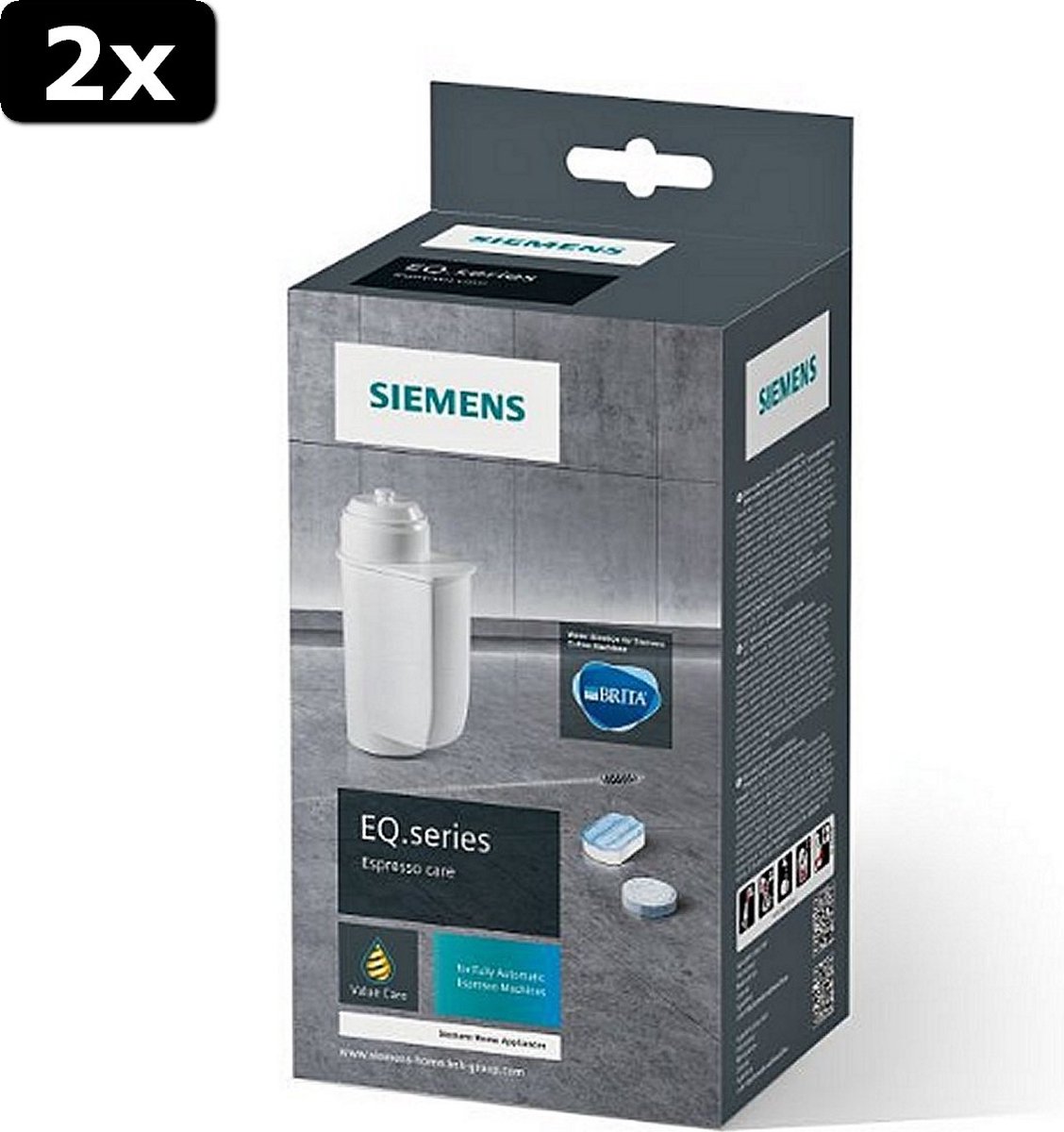 2x Bosch / Siemens TZ80004A EQ-Series Espresso Onderhoudsset