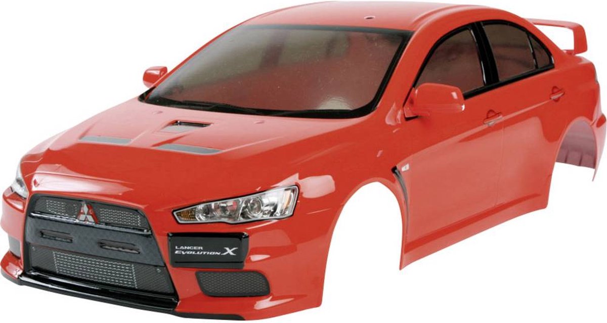 Tamiya 51376 1:10 Body Mitsubishi Lancer Evo X 190 mm Ongeverfd niet gesneden