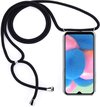 Motorola Moto G31 Telefoonhoesje met koord - Kettinghoesje - Anti Shock - Transparant TPU - Draagriem voor Schouder / Nek - Schouder tas - ZT Accessoires