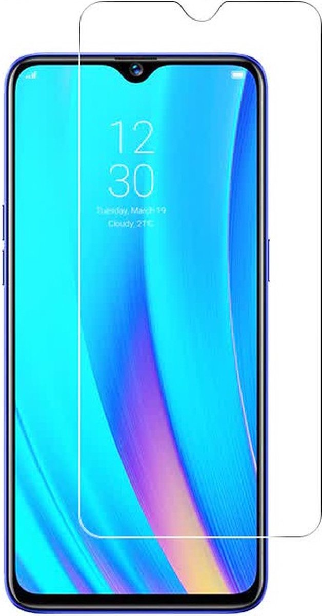 LuxeBass Screenprotector geschikt voor RealMe 8 Pro - glas scherm - bescherming