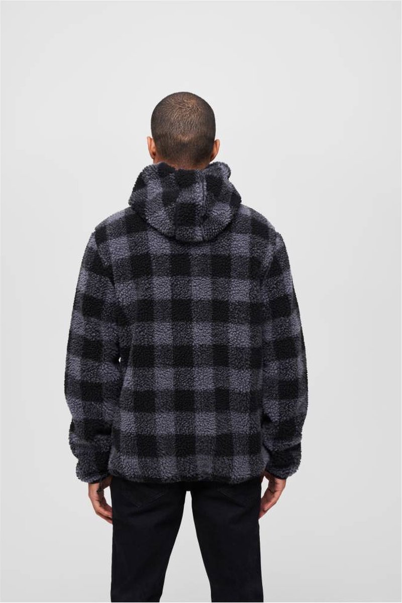 Brandit Teddyfleece Worker Pullover Zwart-Grijs Sweater — cadeau in Mode & Accessoires - foto 7